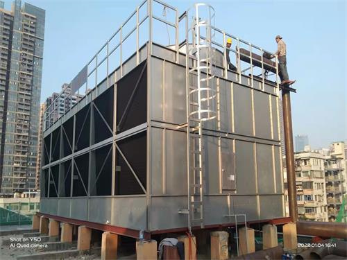 玻璃鋼冷卻塔廠家教你，玻璃鋼冷卻塔的電機應該怎么維護?(橫流玻璃鋼冷卻塔定制)